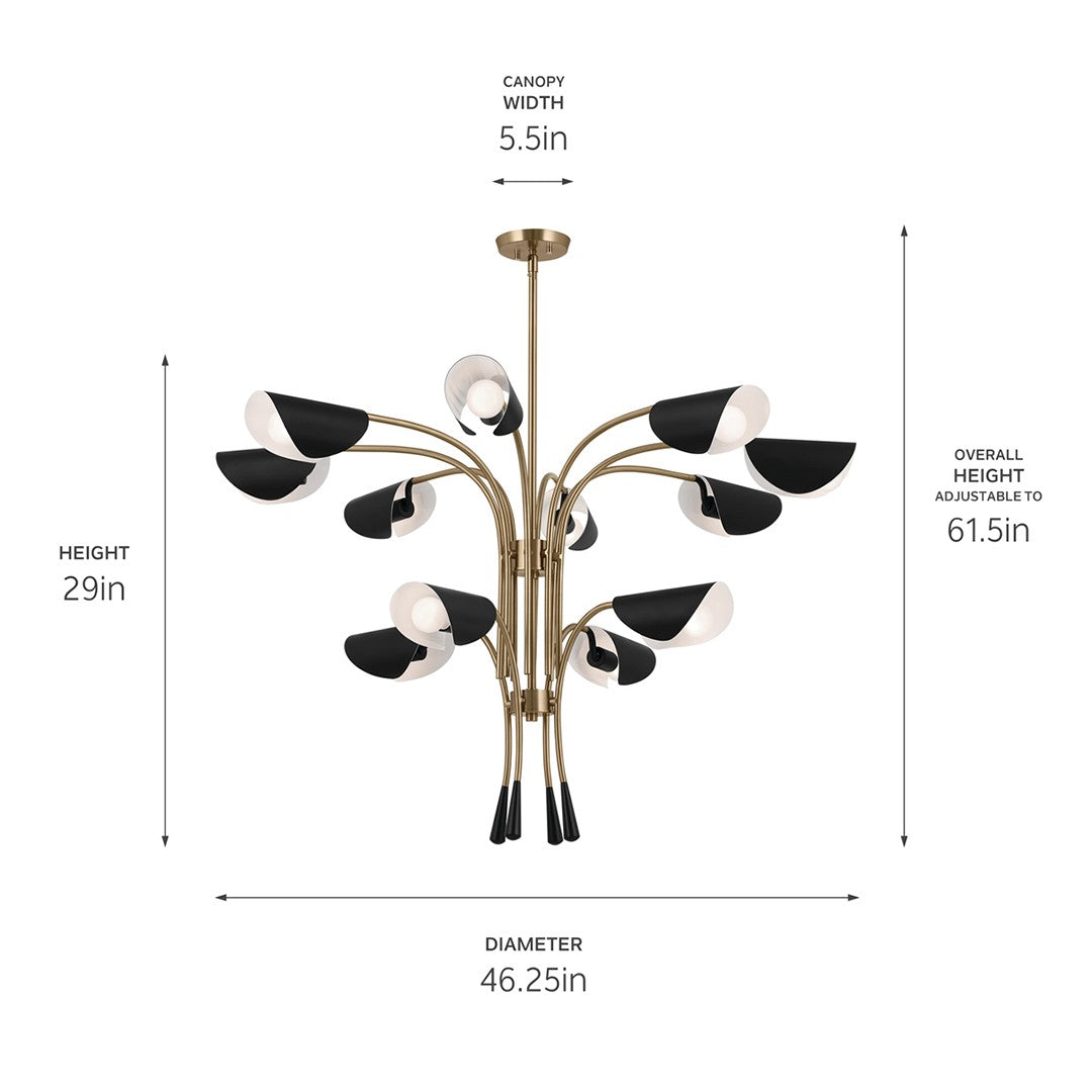 Lustre 12 lumières | Arcus