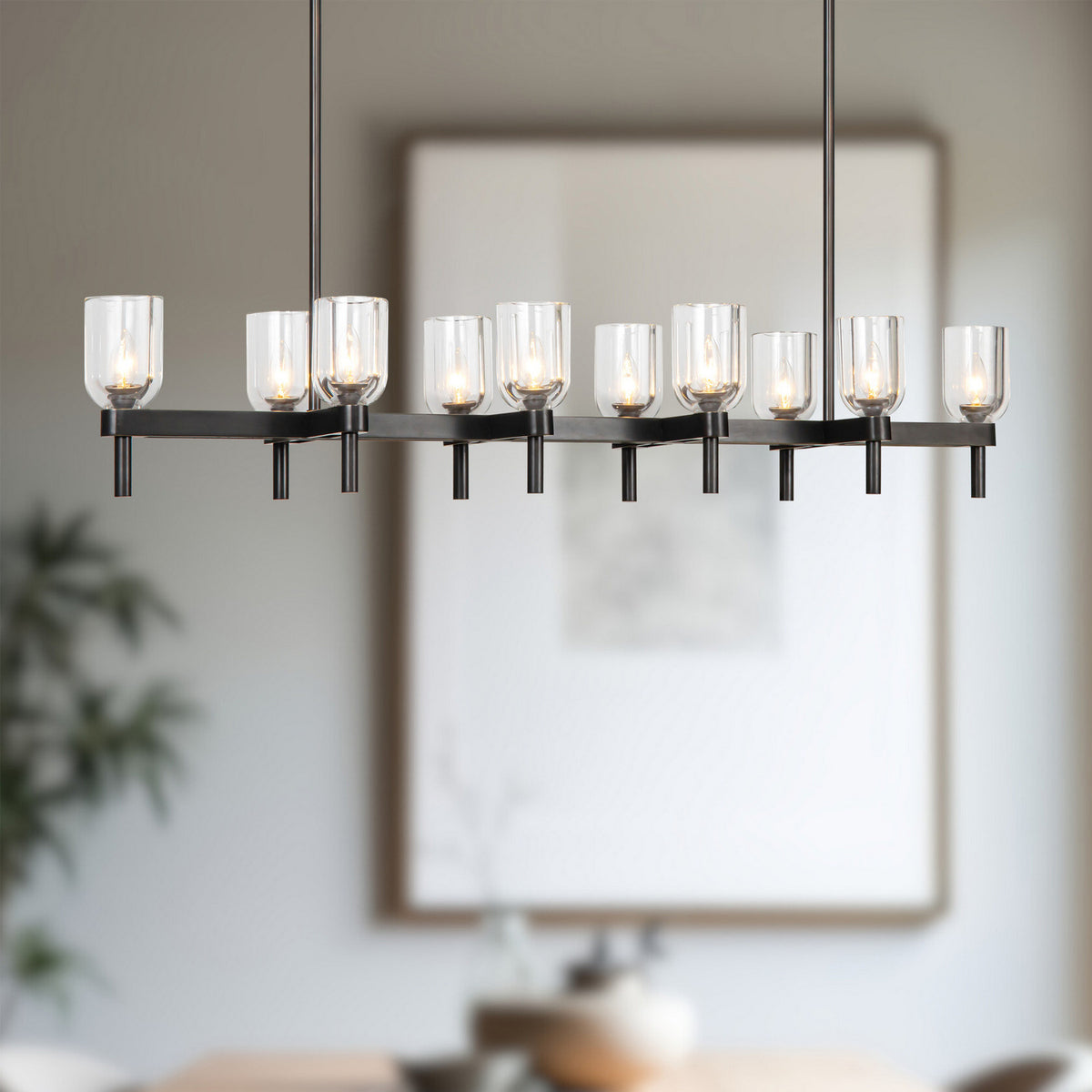 Suspension linéaire 10 lumières | Lucian