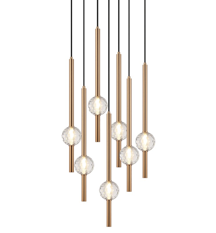 Suspension 7 lumières | WINDCHIMER