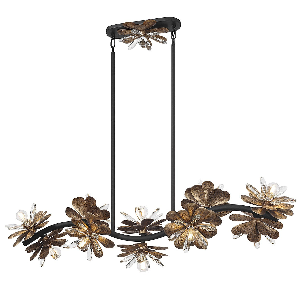 Lustre linéaire 10 lumières | Giselle