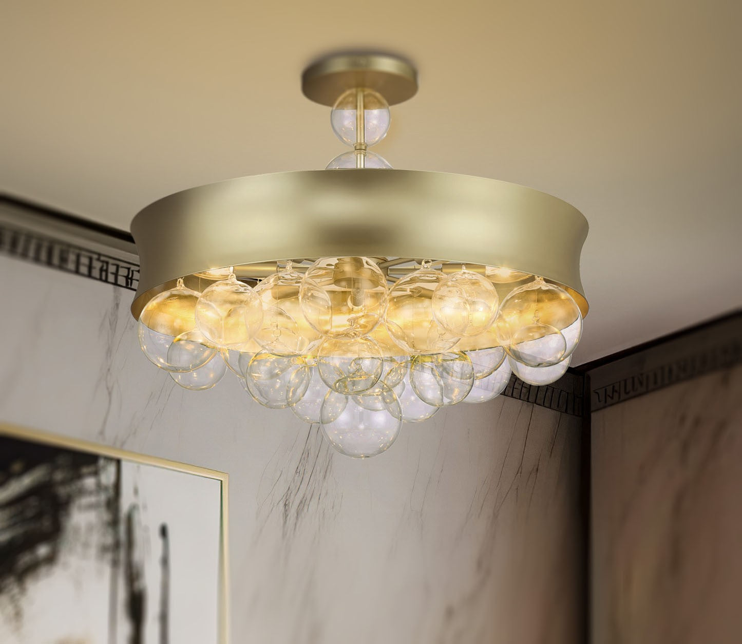 Convertible Pendant 8 lumières | Verdi Square by Robin Baron
