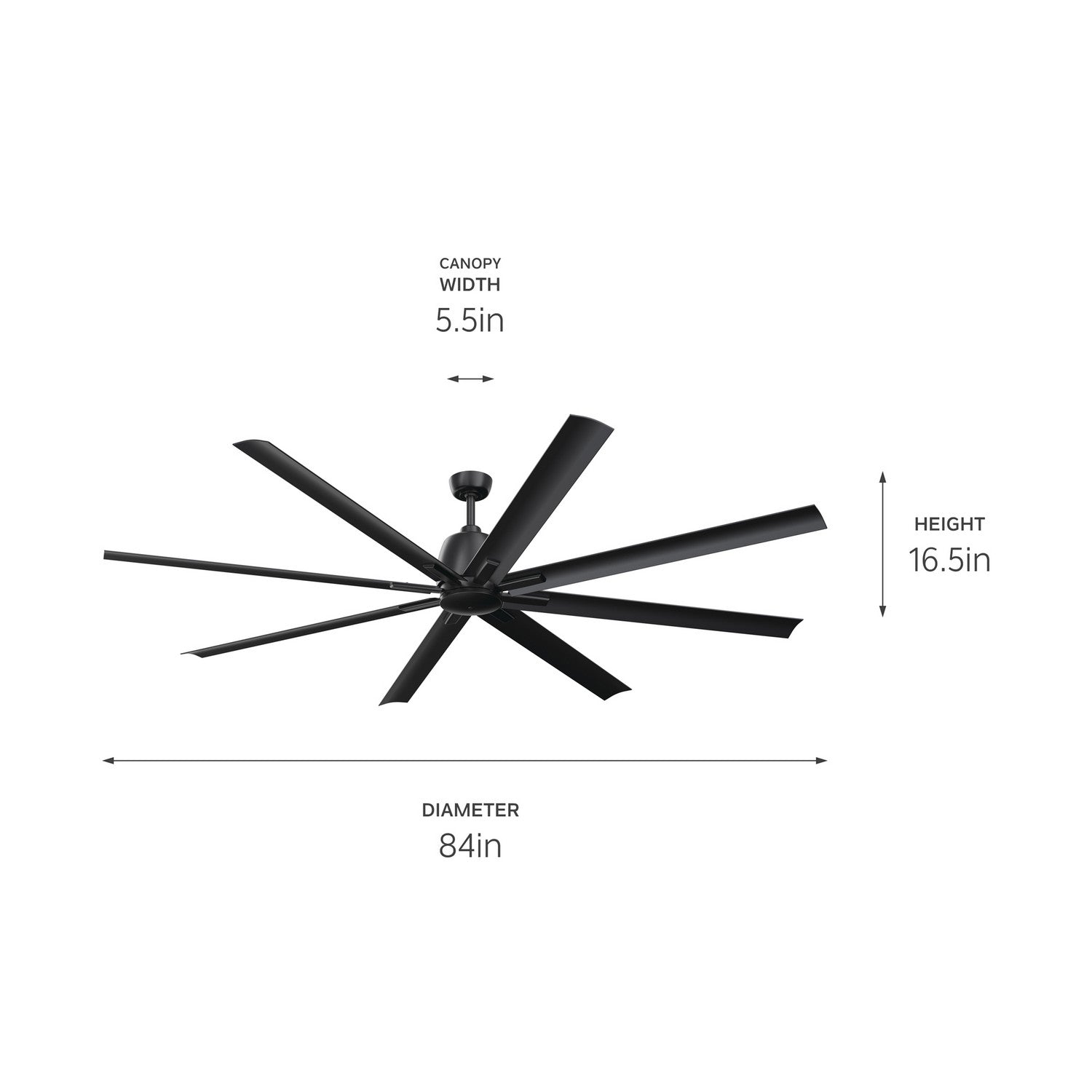 Ventilateur de plafond 84 po | Breda