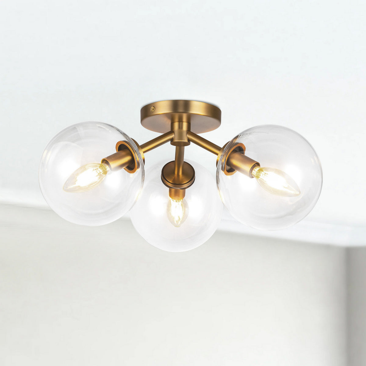 Semi-plafonnier 3 lumières | Cassia