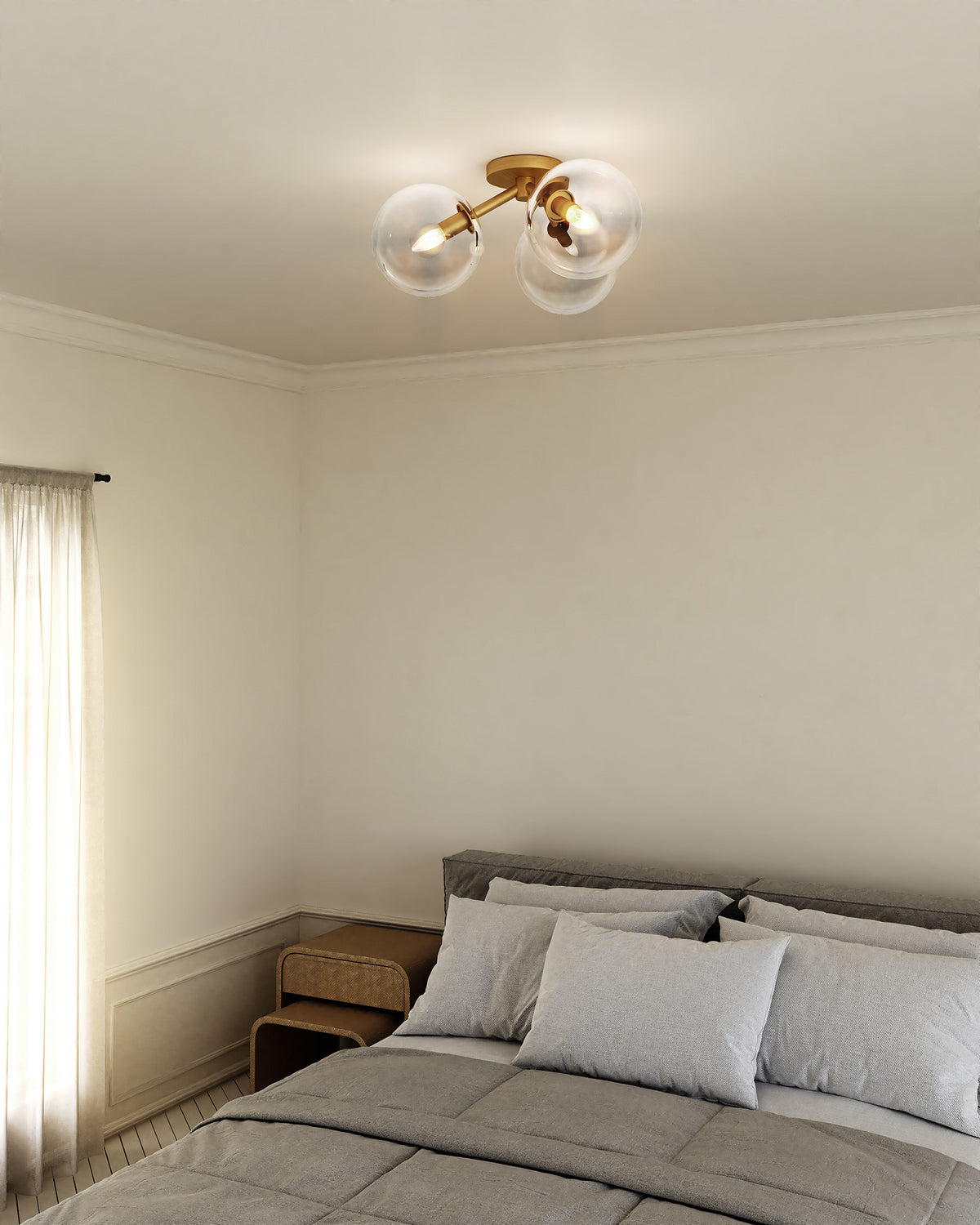 Semi-plafonnier 3 lumières | Cassia