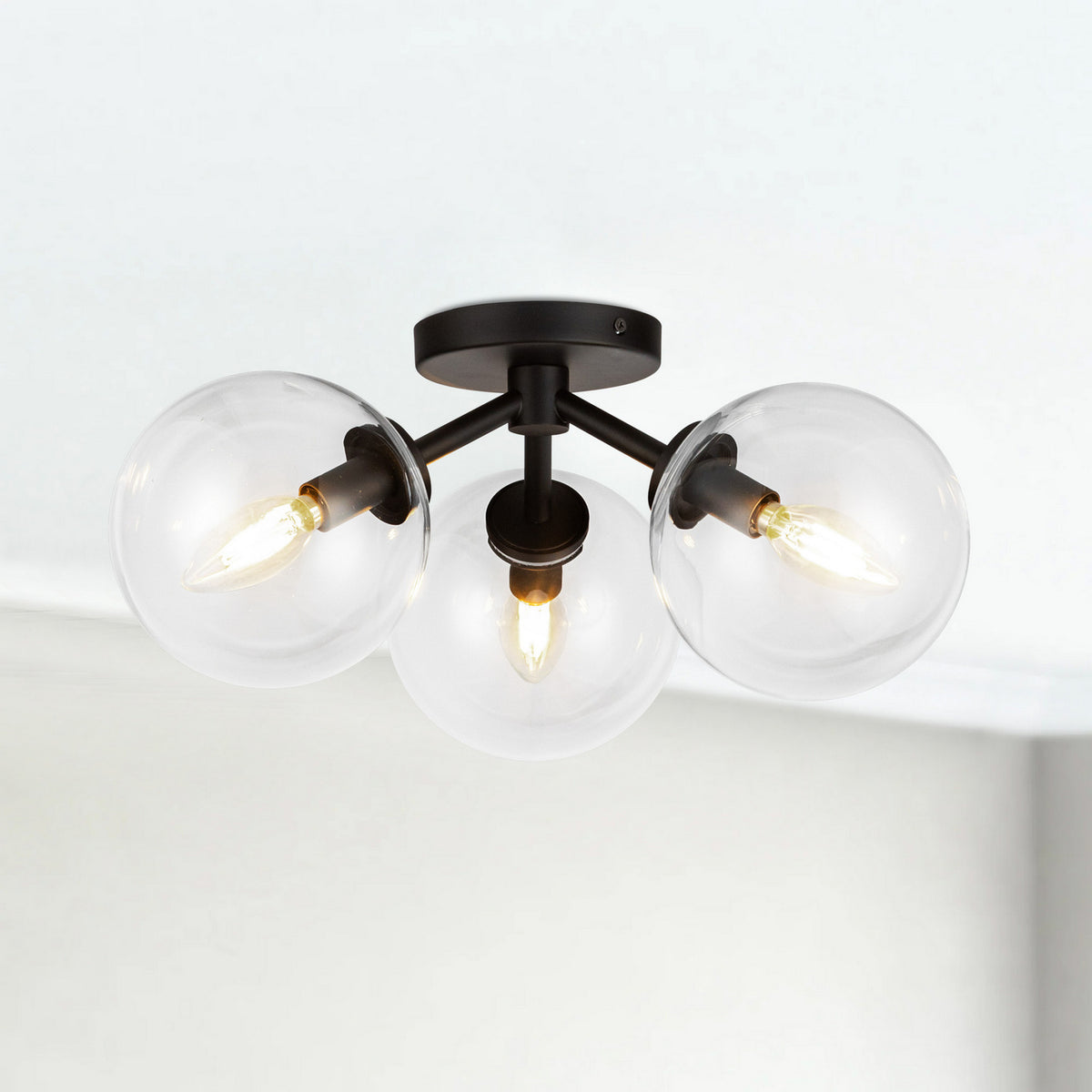 Semi-plafonnier 3 lumières | Cassia