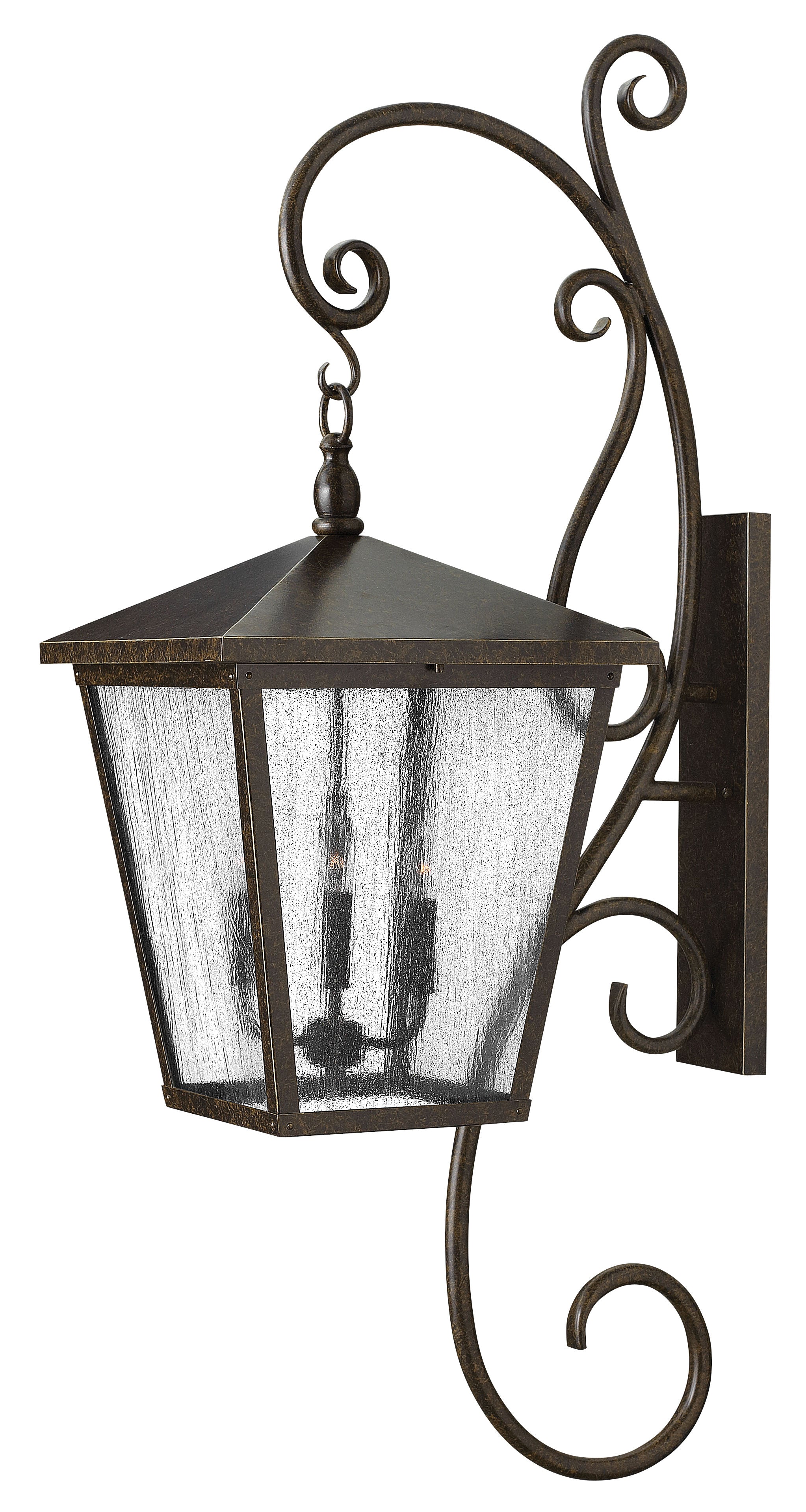 Double XL lanterne murale avec volute