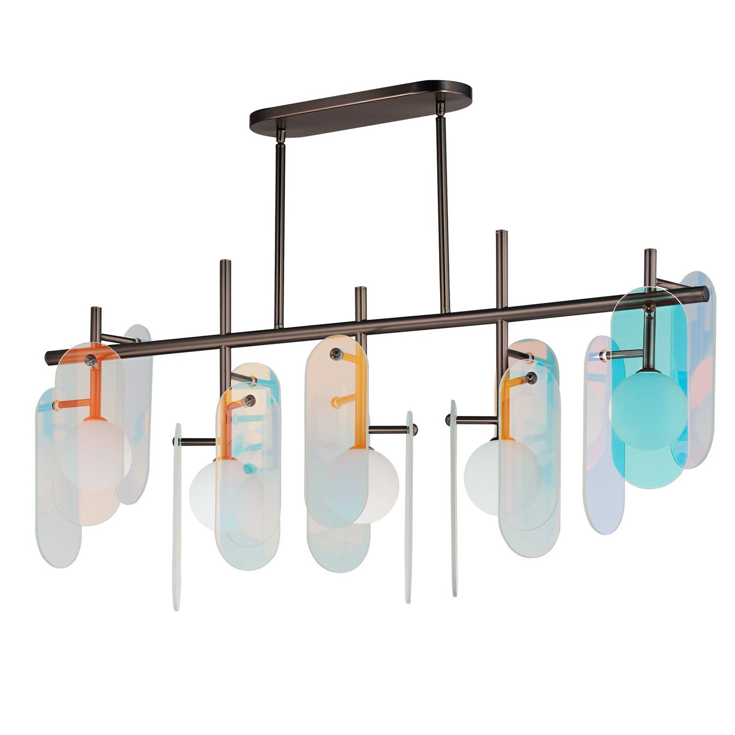 Suspension linéaire DEL | Megalith - Glass