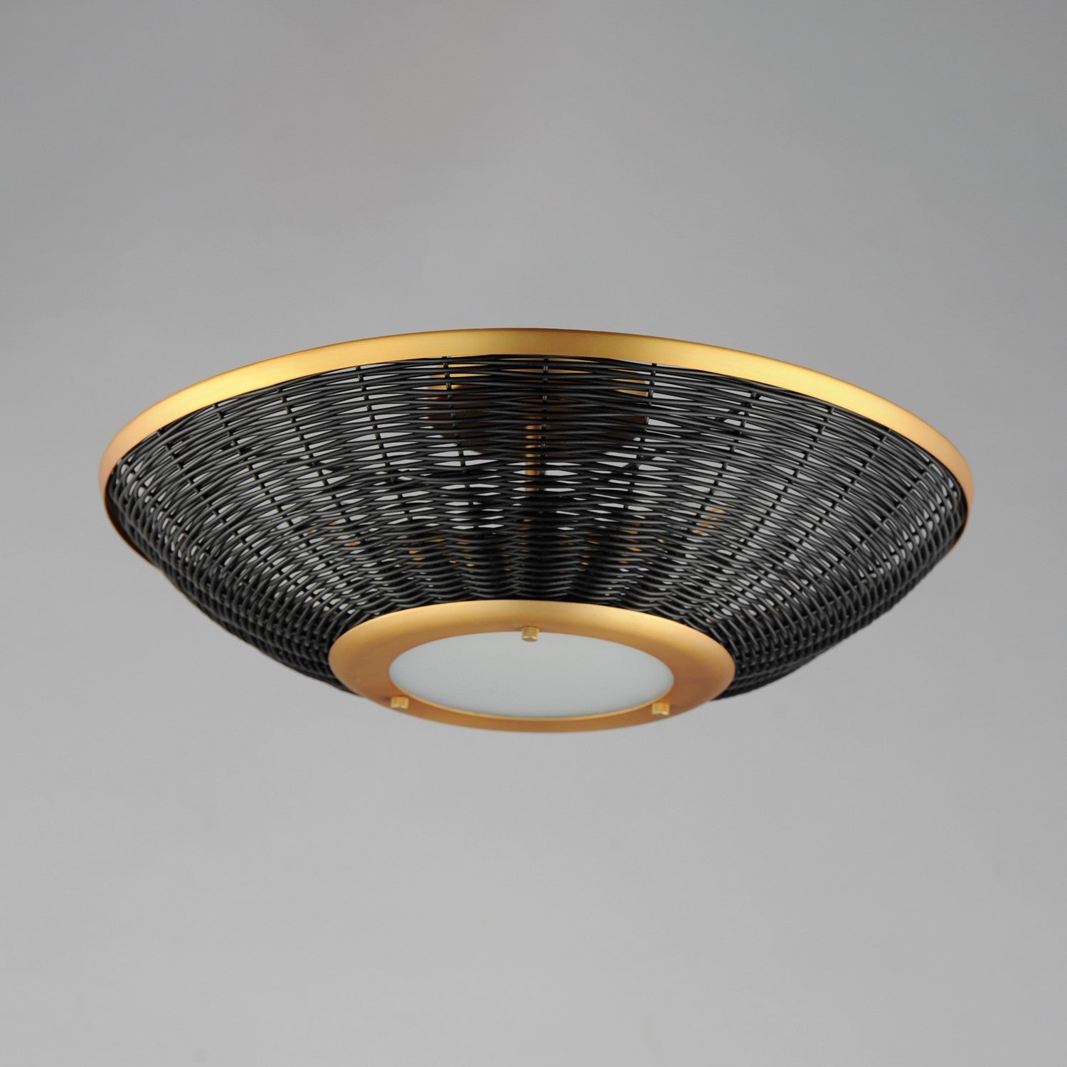 Applique ou semi-plafonnier 3 lumières | Rattan