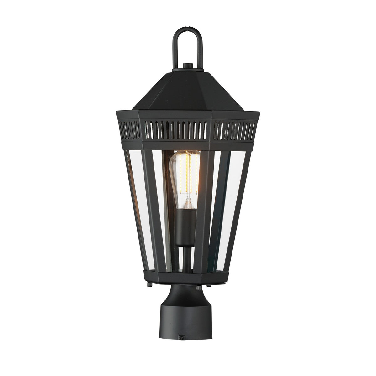 Maxim - Lanterne sur poteau extérieure 1 lumière | Oxford - 30590CLBK