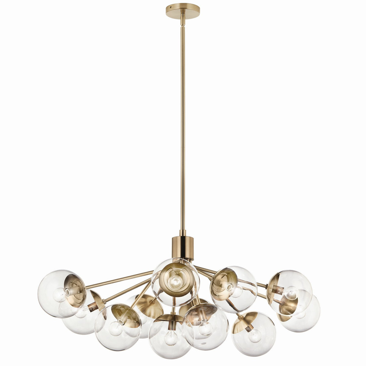 Lustre linéaire convertible 12 lumières | Silvarious