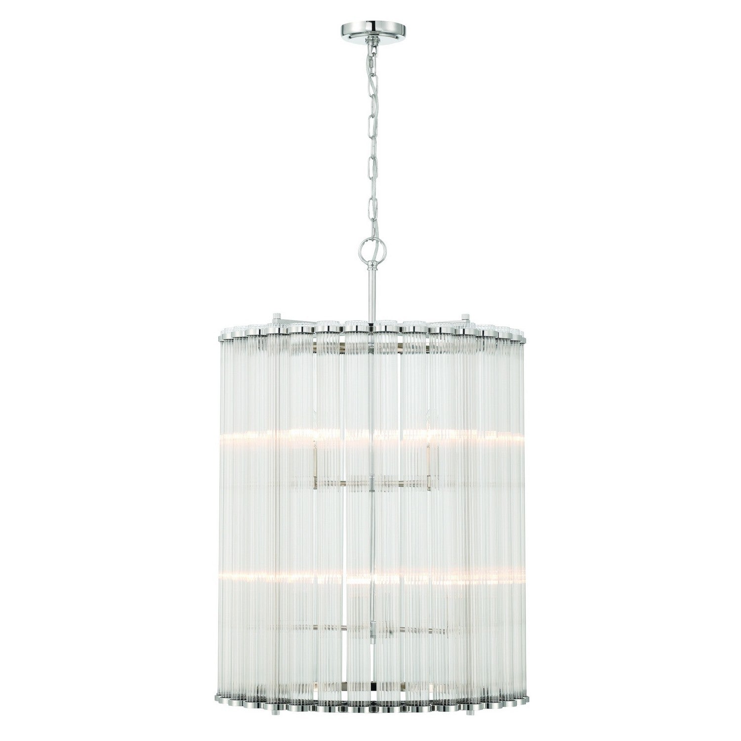 Lustre 8 lumières | Glasbury