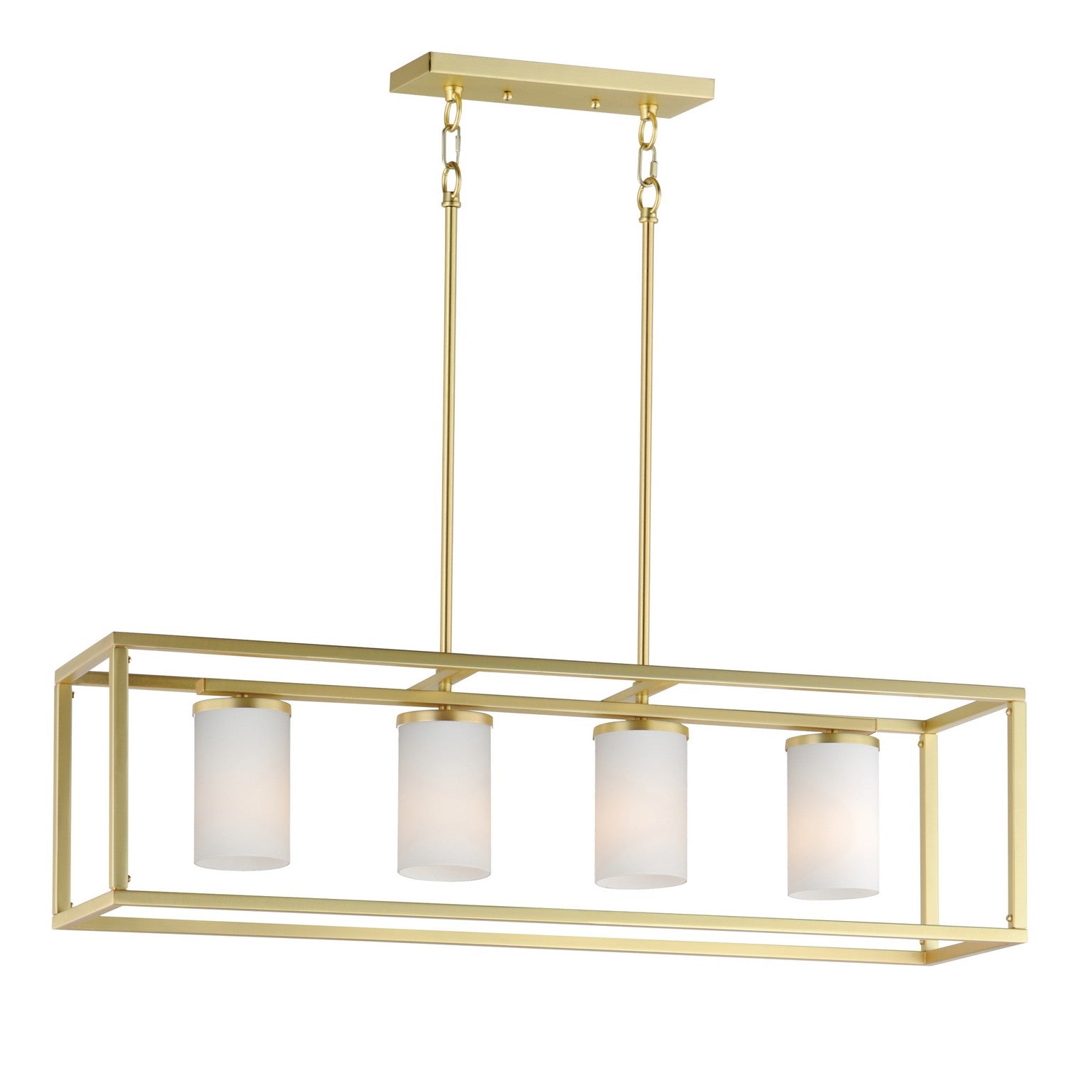 Suspension linéaire 4 lumières | Lateral