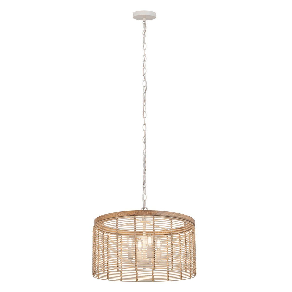 Suspension 4 lumières | Vannerie
