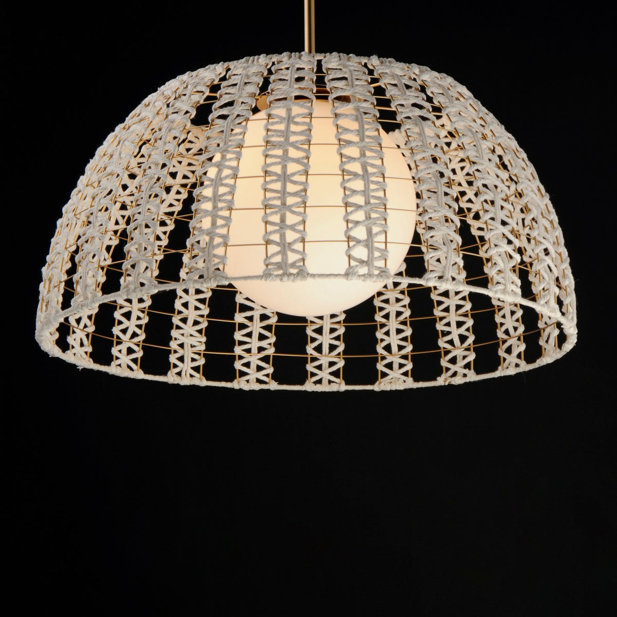 Suspension 1 lumière | Macrame