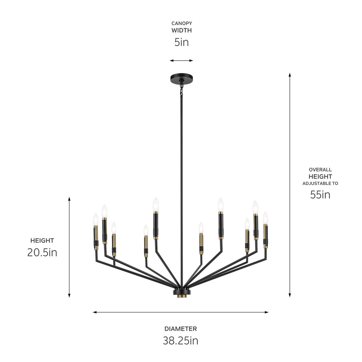 Lustre 10 lumières | Armand