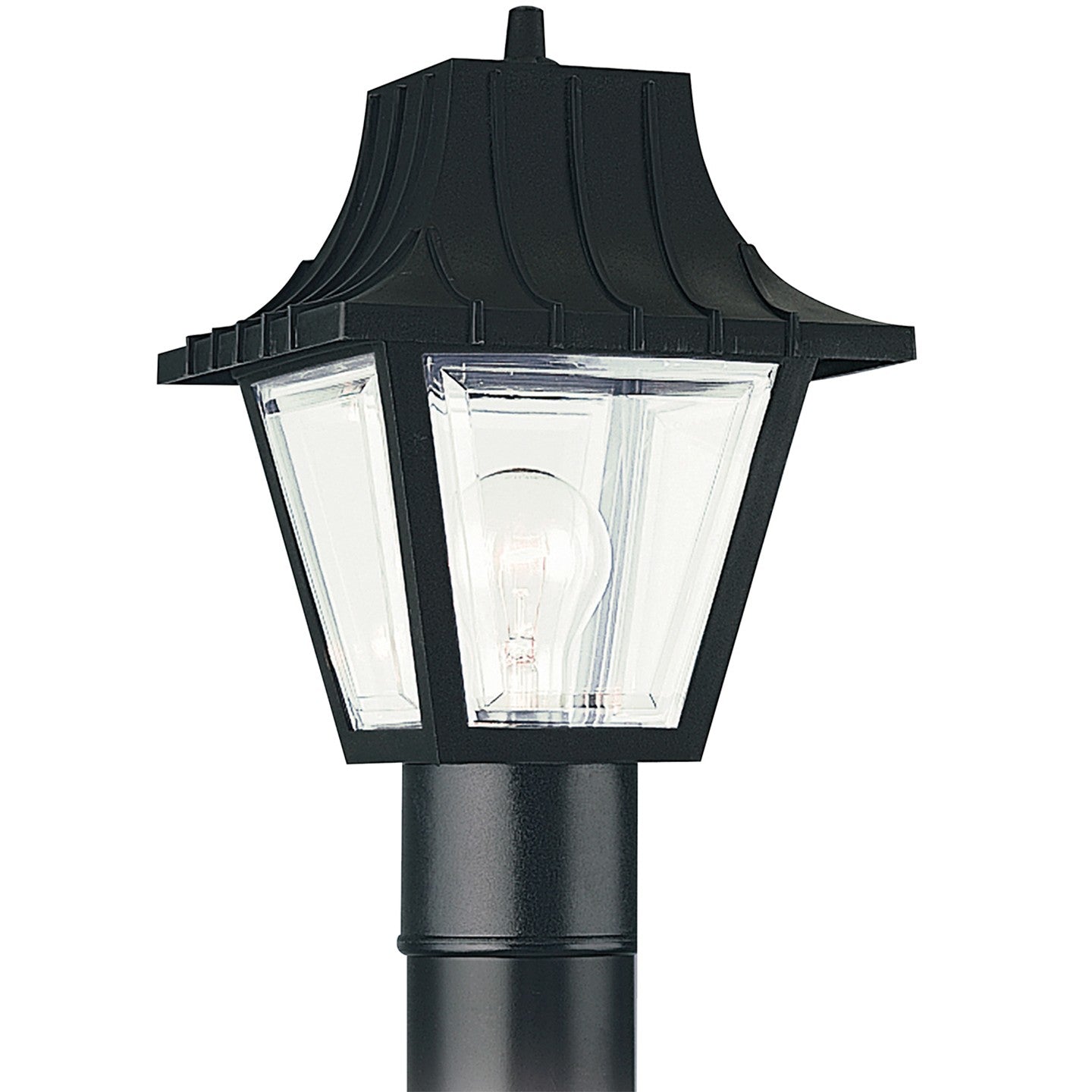 Lanterne sur poteau extérieure 1 lumière | Polycarbonate Outdoor