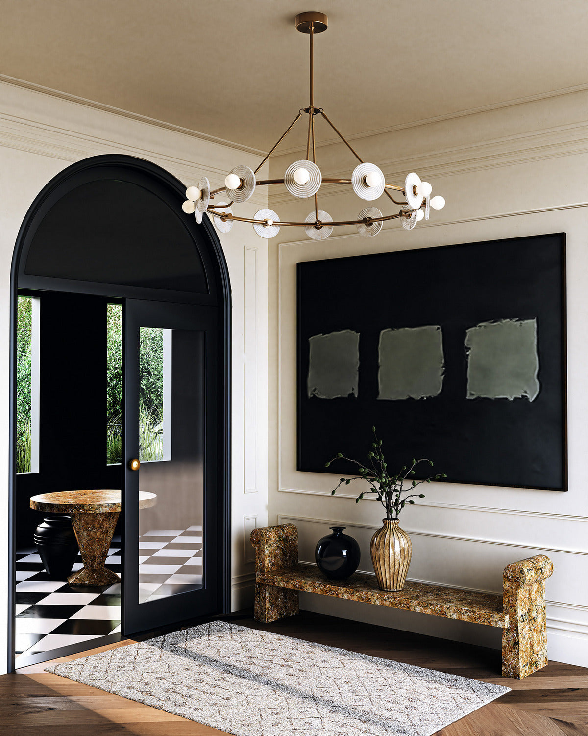Lustre DEL | Dahlia