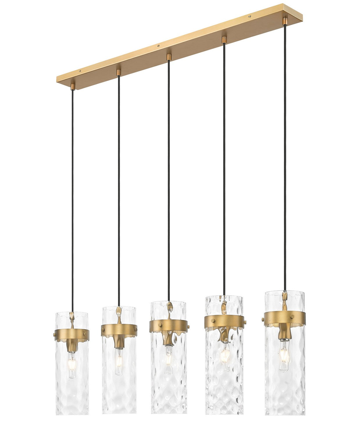 Lustre linéaire 5 lumières | Fontaine