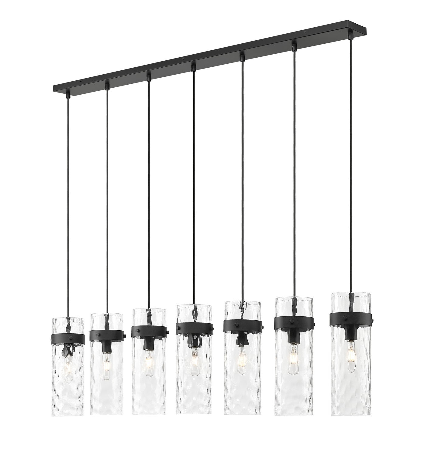 Lustre linéaire 7 lumières | Fontaine