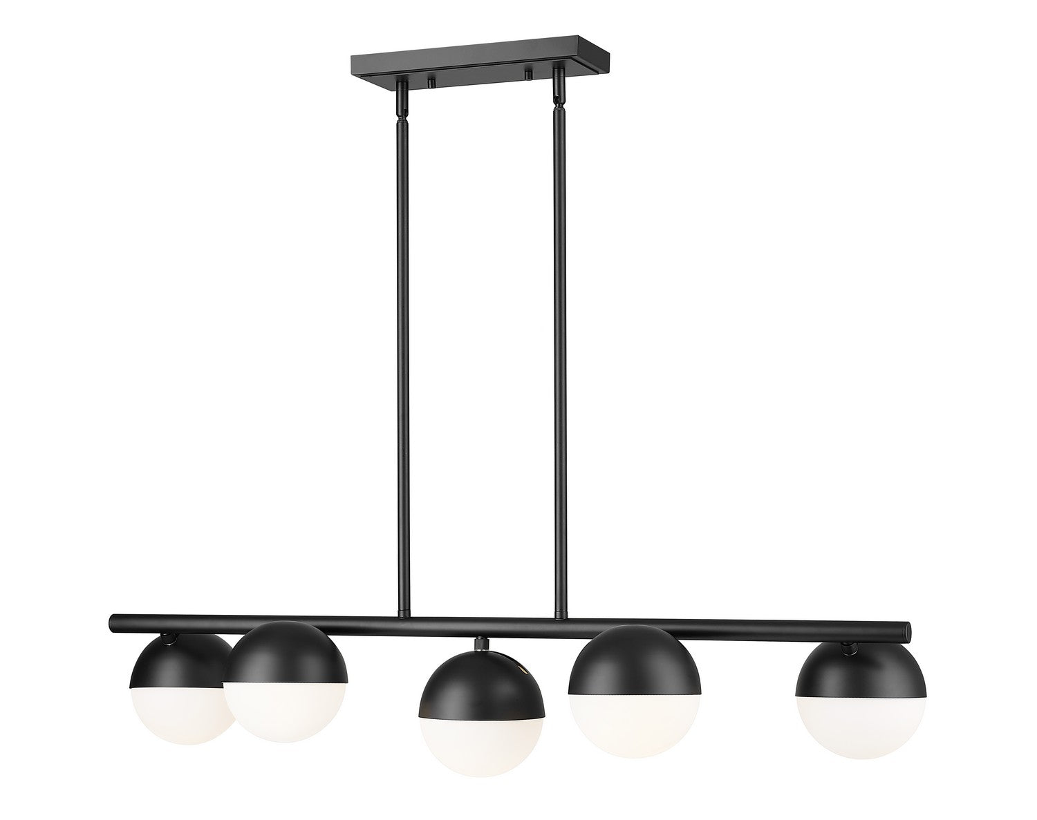 Lustre linéaire 5 lumières | Realm Sphere