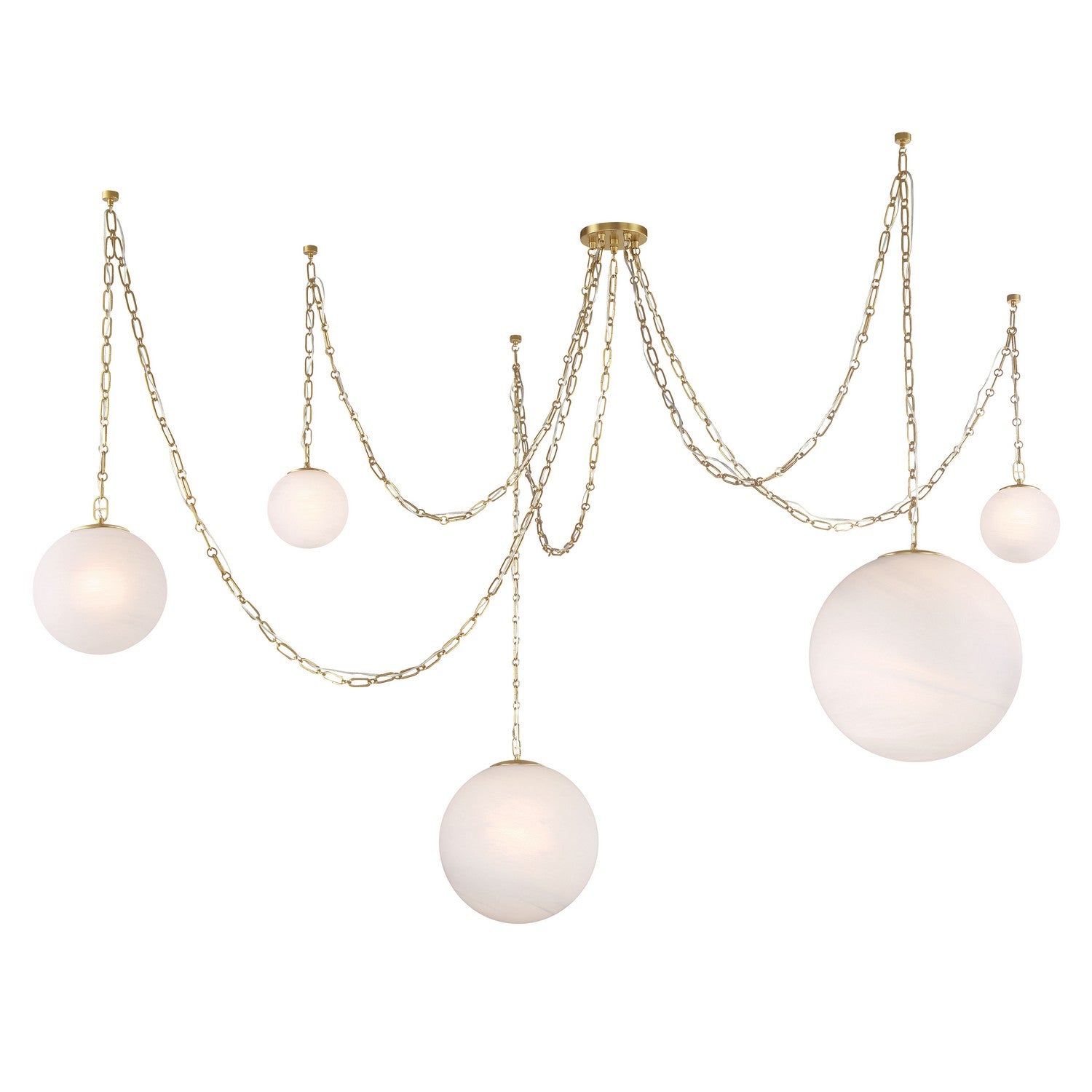 Suspension 5 lumières | Marbelle
