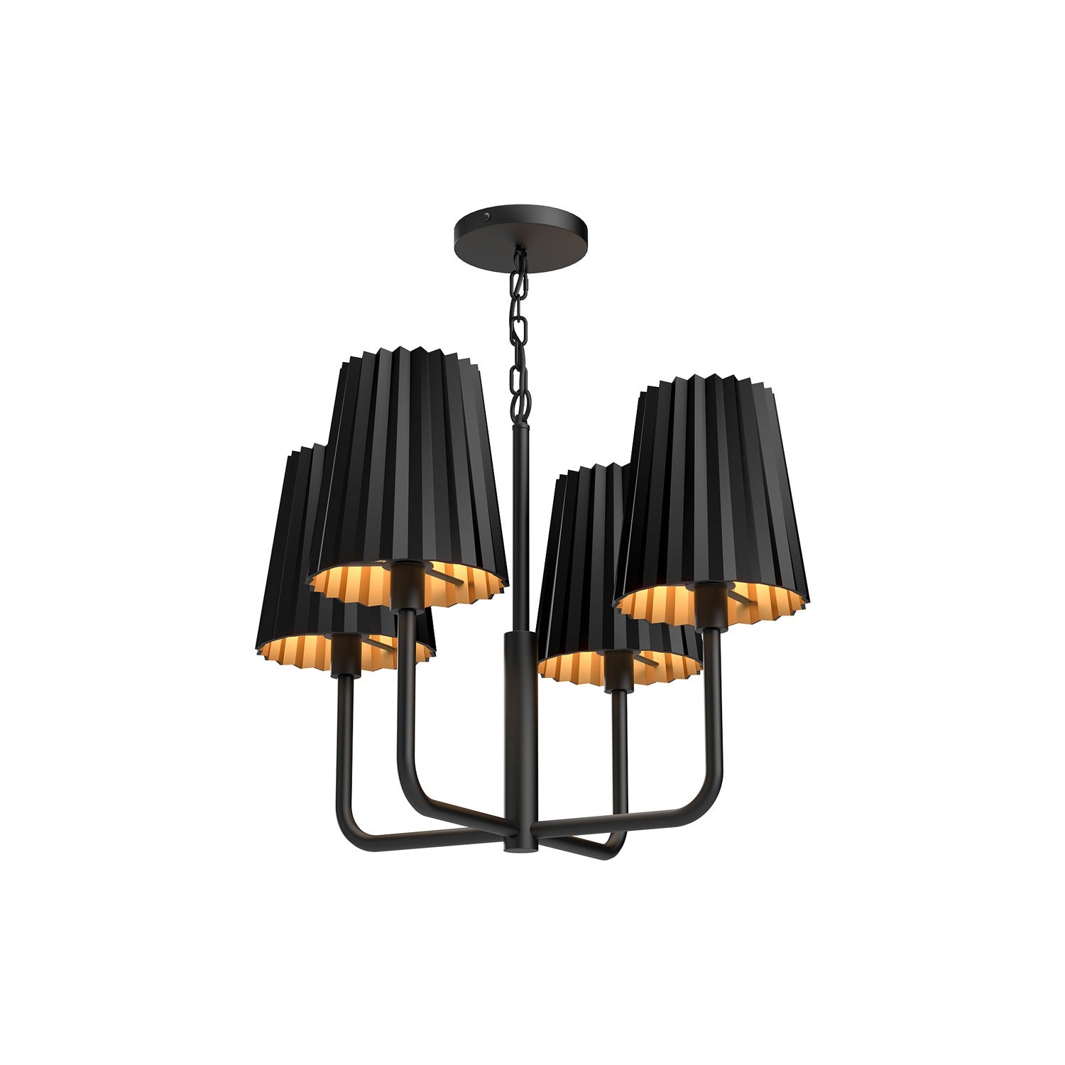 Lustre 4 lumières | Plisse