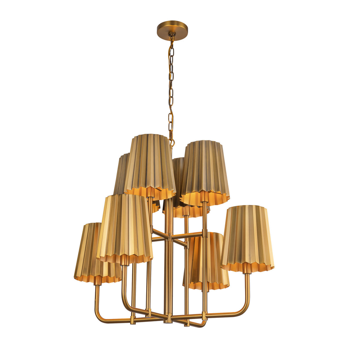 Lustre 8 lumières | Plisse
