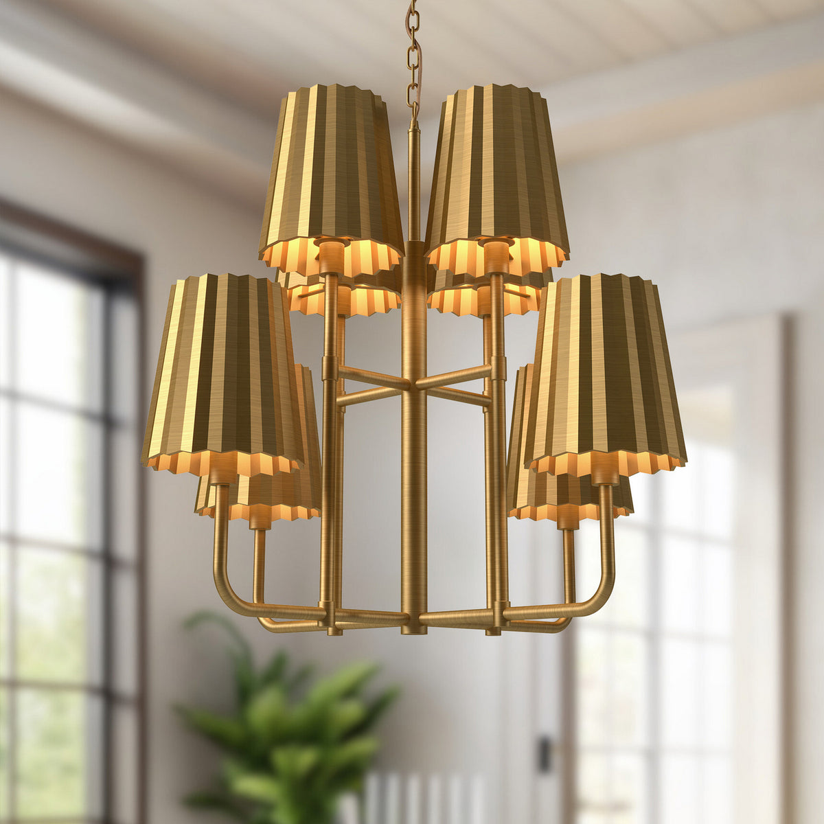 Lustre 8 lumières | Plisse
