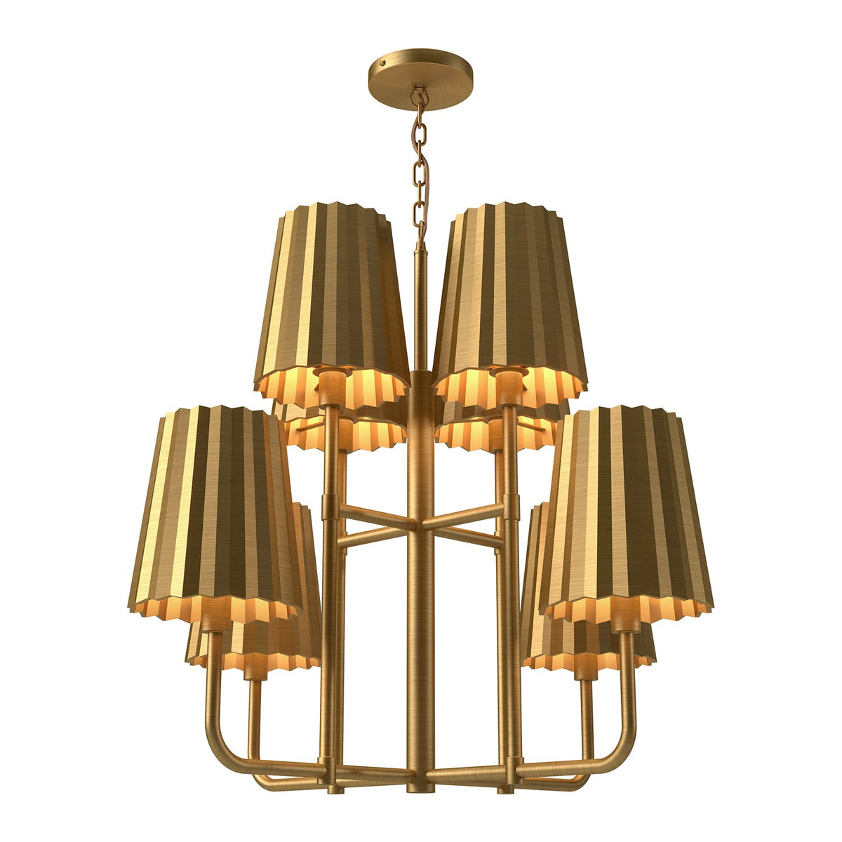 Lustre 8 lumières | Plisse