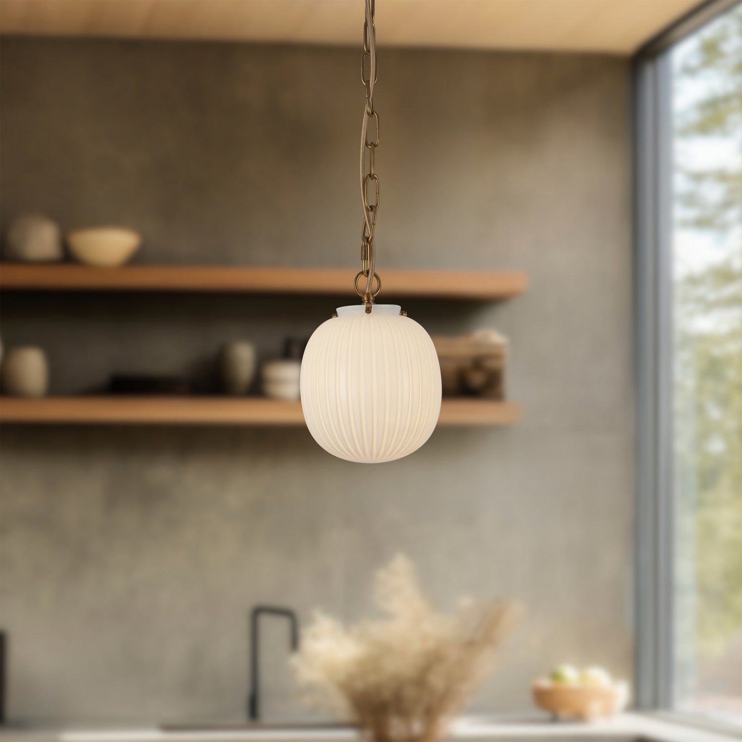 Suspension 1 lumière | Cherise