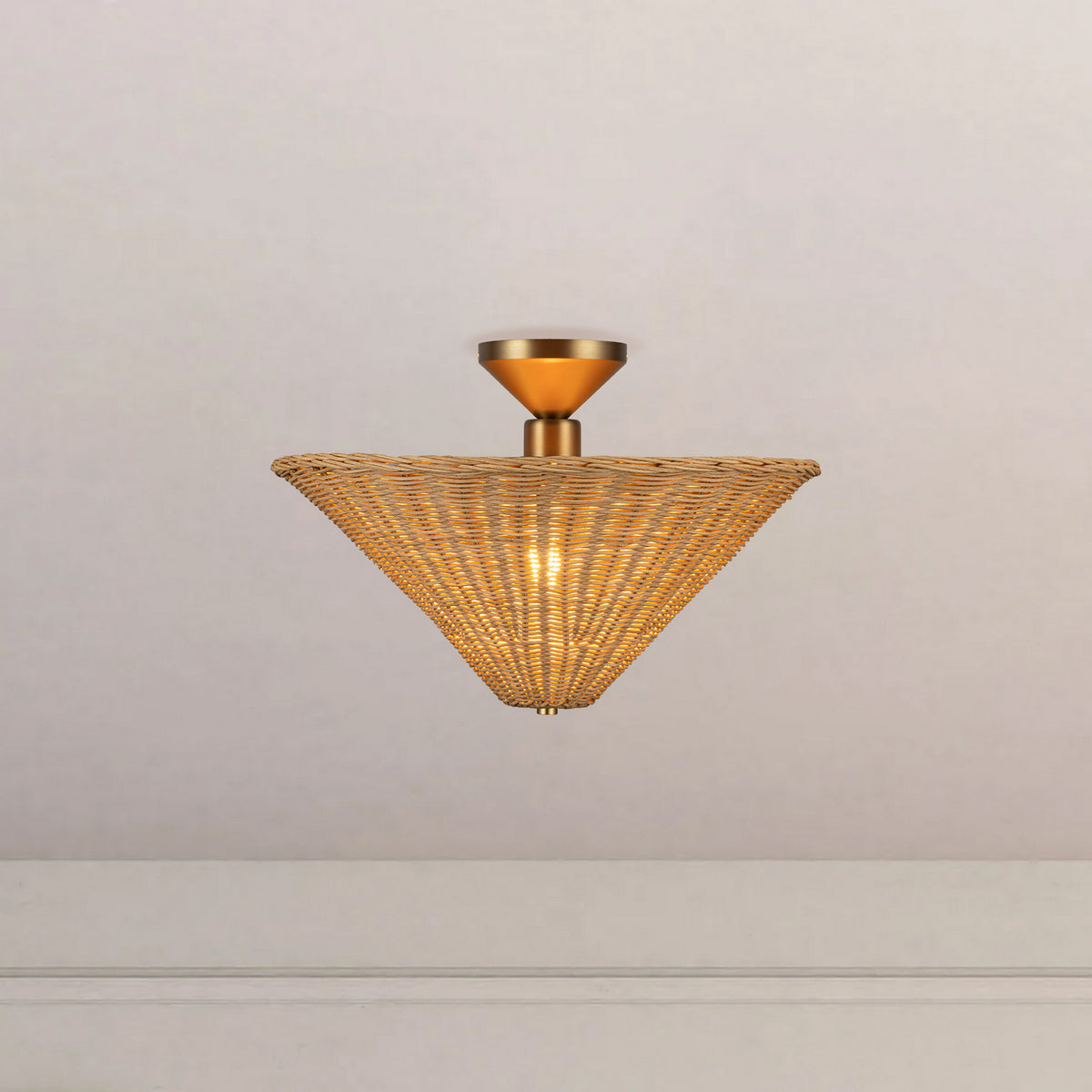 Semi-plafonnier 1 lumière | Bridgette
