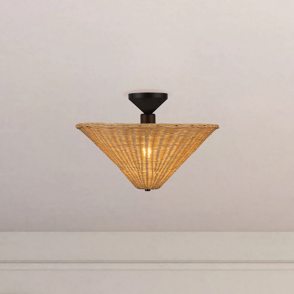 Semi-plafonnier 1 lumière | Bridgette