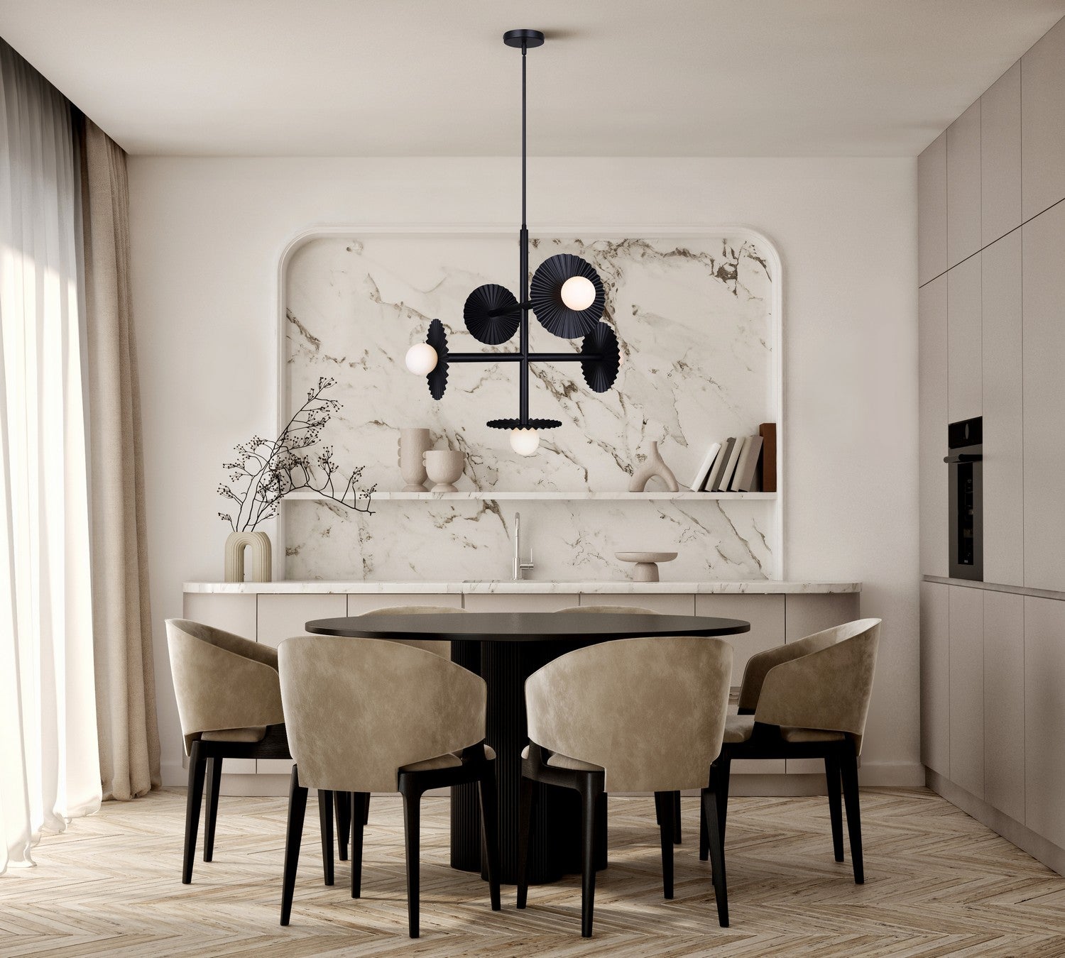 Lustre 5 lumières | Payton