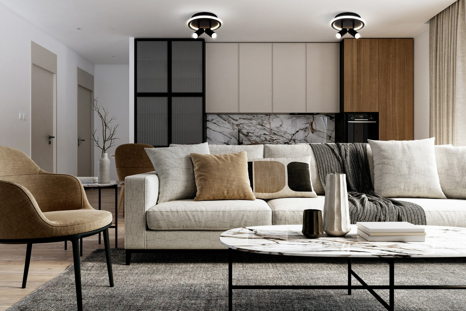 Plafonnier ou applique 2 lumières | Denver