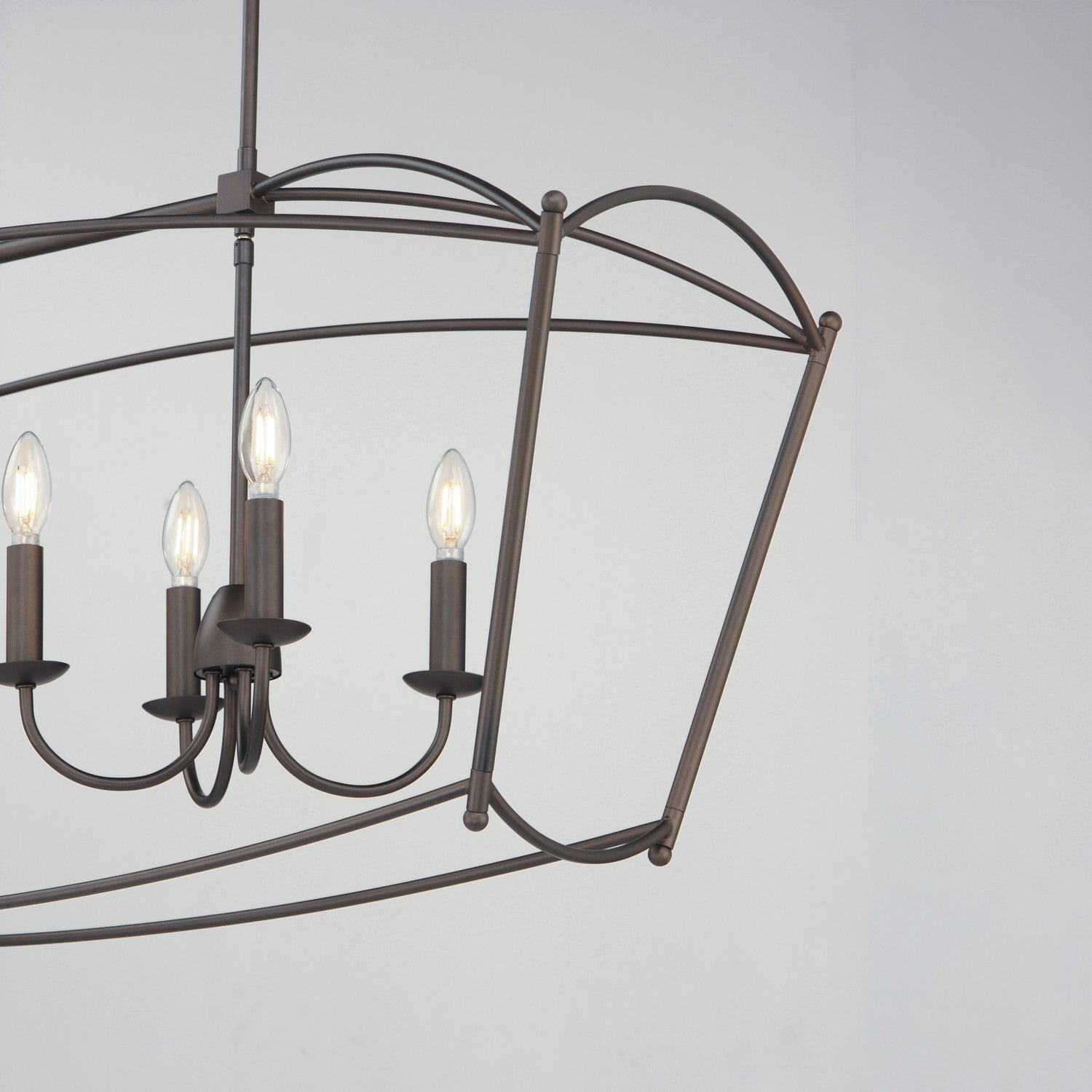 Suspension linéaire 8 lumières | Plumette
