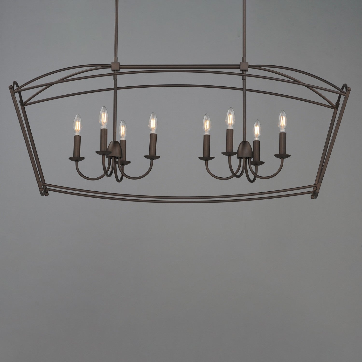 Suspension linéaire 8 lumières | Plumette