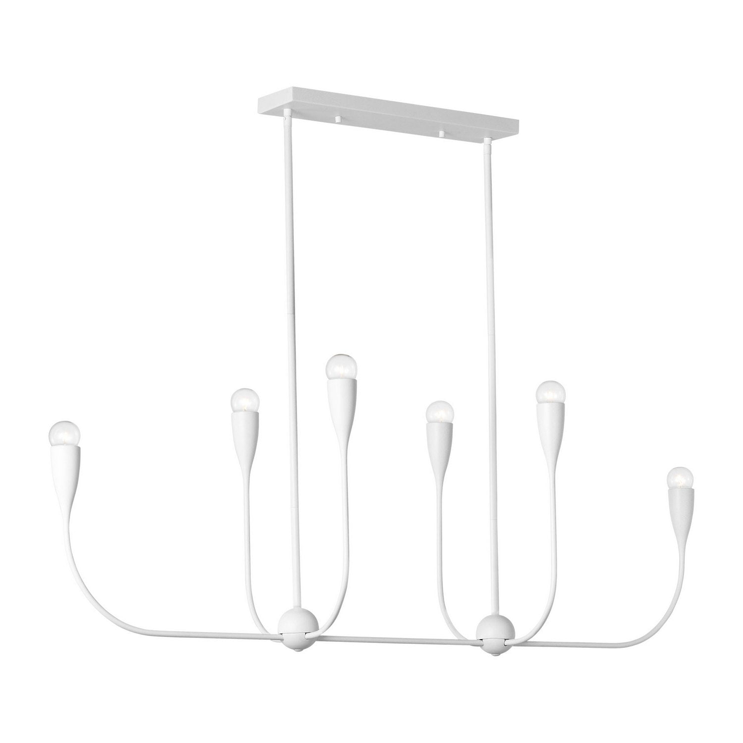 Lustre linéaire 6 lumières | Maya
