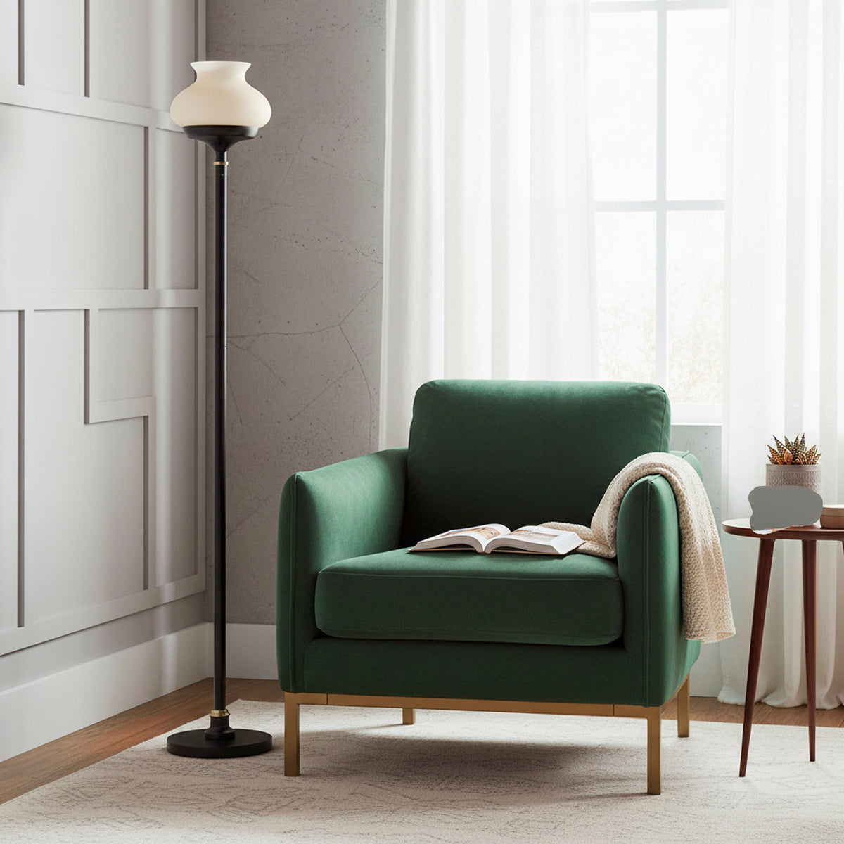 Lampadaire torchère | Shelby — Adesso