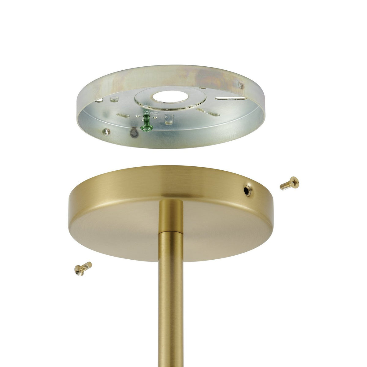 Semi-plafonnier 3 lumières | Helena — Or / Champagne / Feuille d'or — 206945A