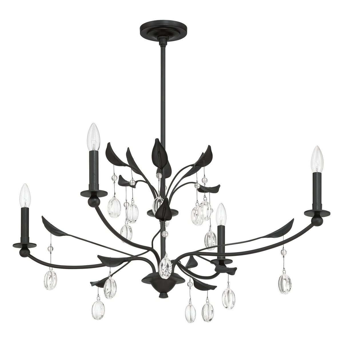Lustre 4 lumières | Presley — Noir — 207347A