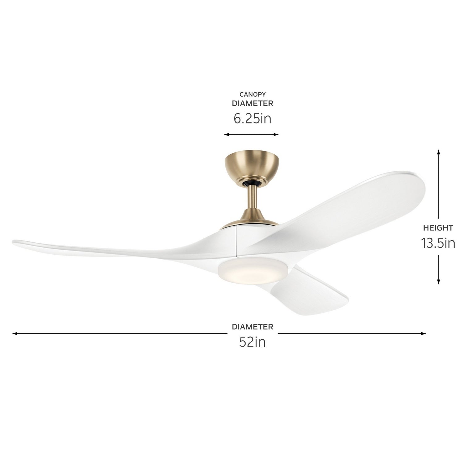 Ventilateur de plafond 52 po | Mylo