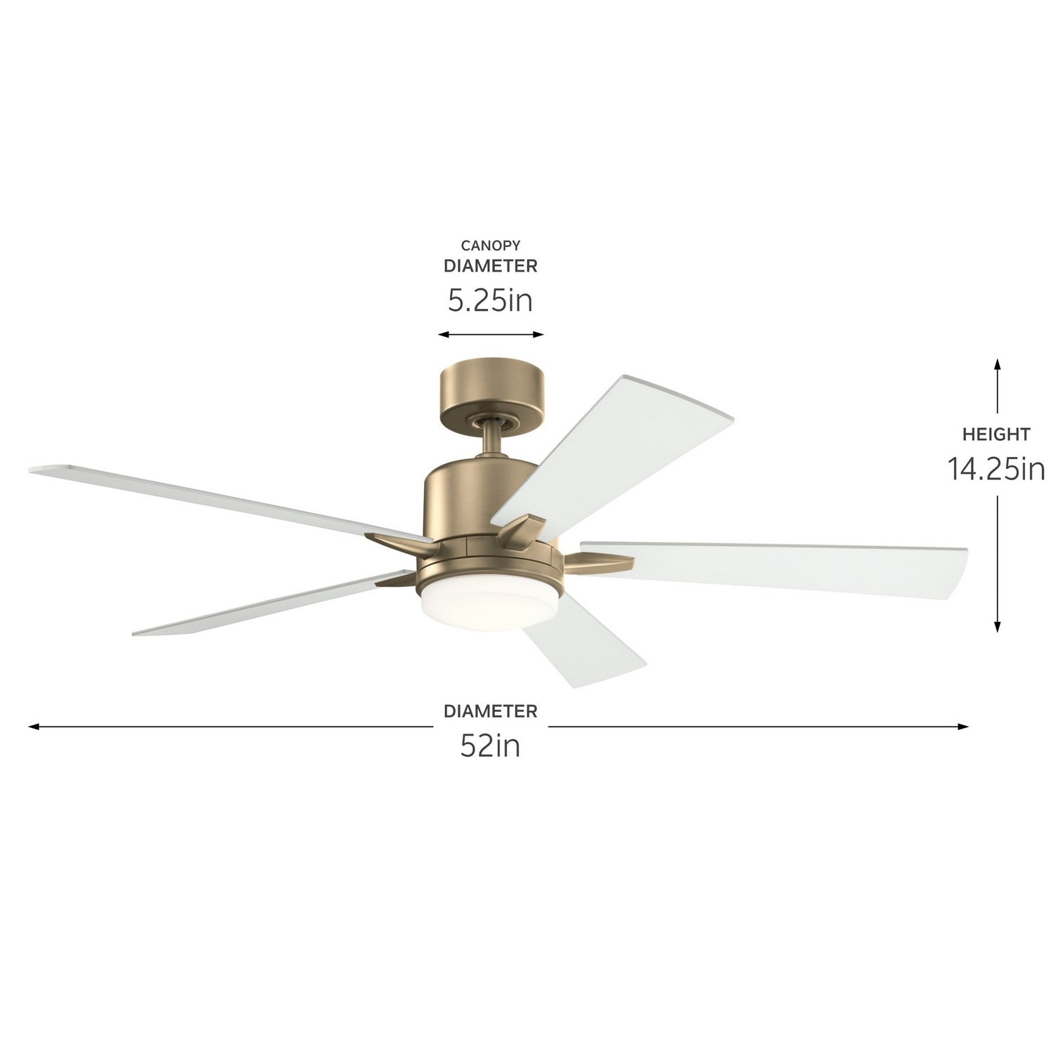 Ventilateur de plafond 52 po | Lucian Elite