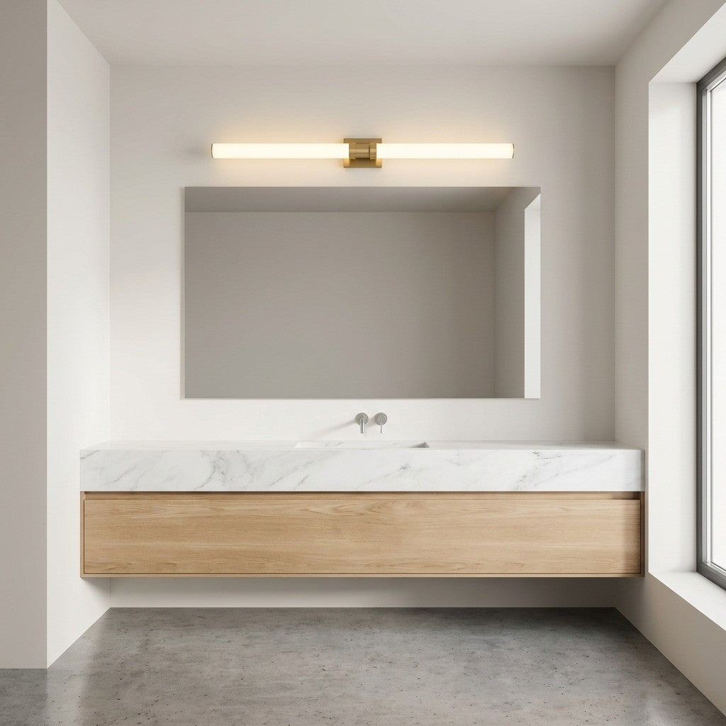 Applique de salle de bain DEL | Satin Brass | Kiel