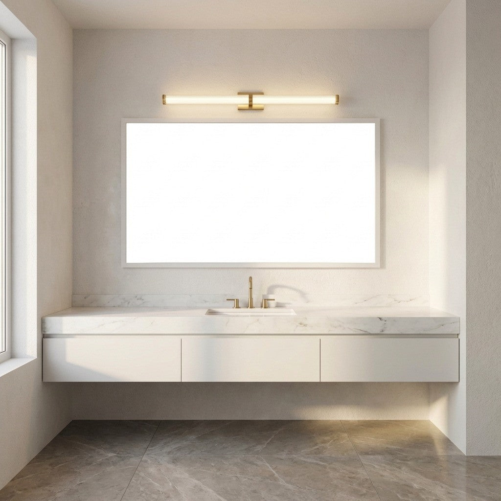 Applique de salle de bain DEL | Satin Brass | Syden