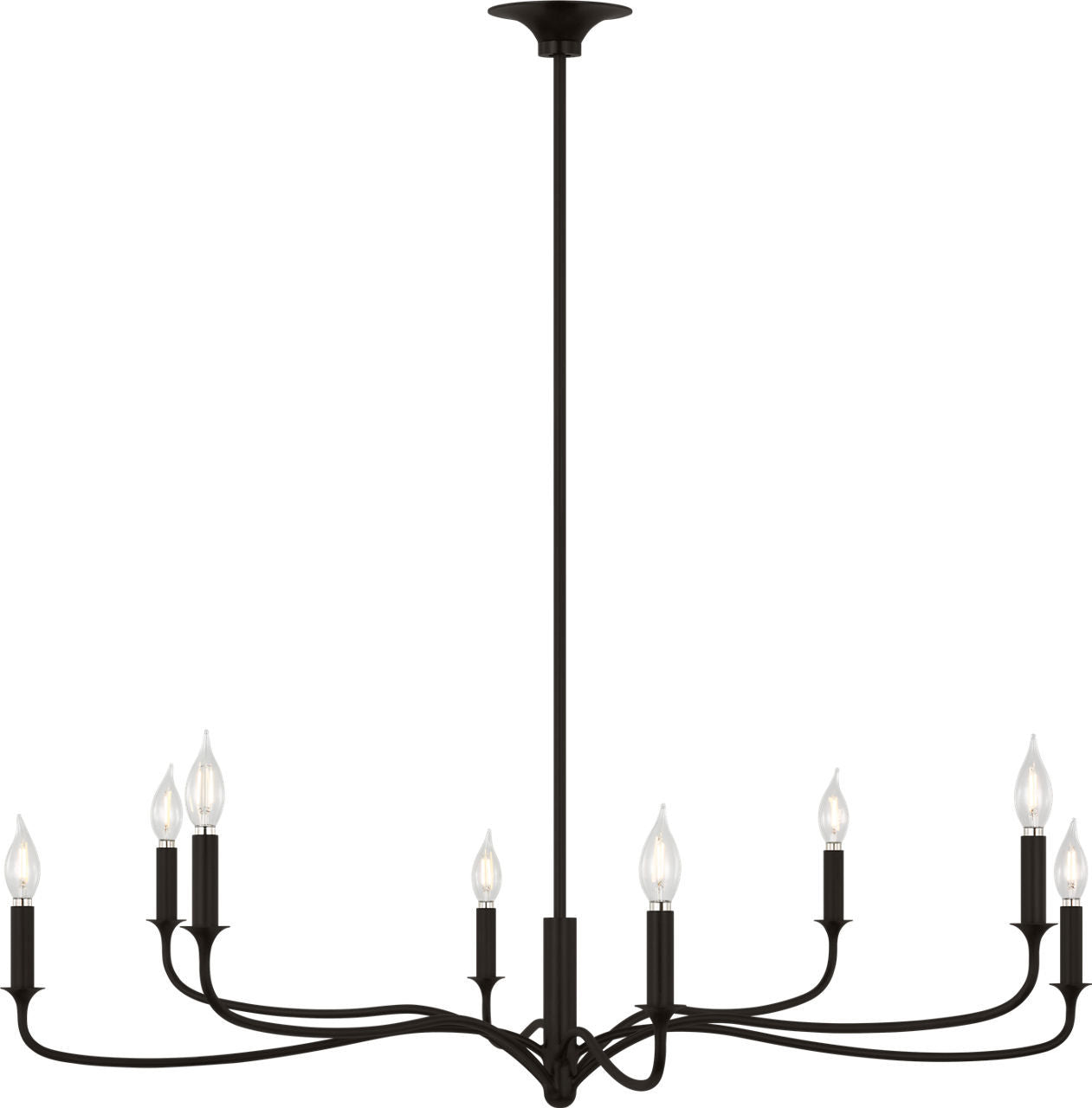 Lustre 8 lumières | Aged Iron | Chatsworth