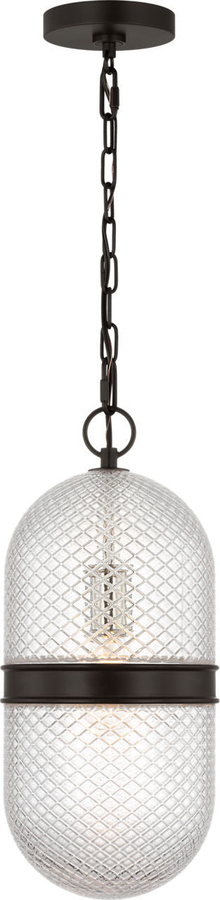 Suspension 1 lumière | Aged Iron | Lucinda