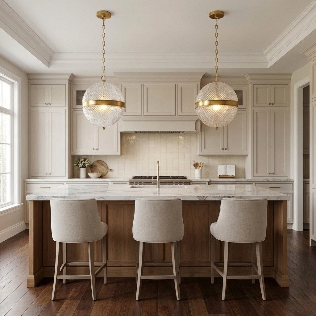 Suspension 3 lumières | Burnished Brass | Lucinda
