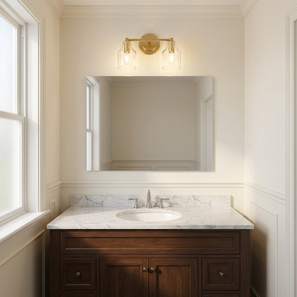 Applique de salle de bain 2 lumières | Gild | Augusta