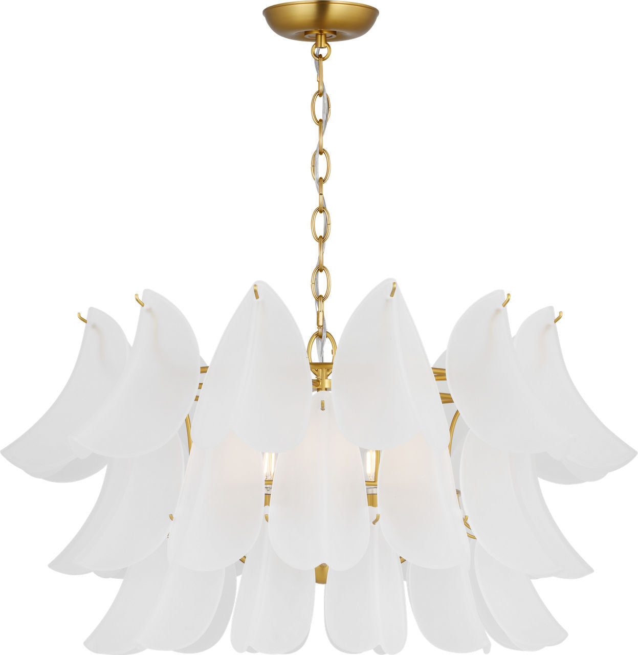 Lustre 5 lumières | Burnished Brass | Chloe
