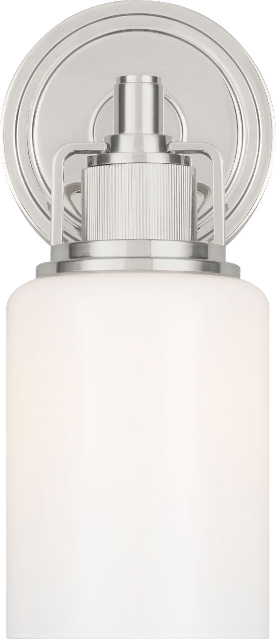 Applique de salle de bain 1 lumière | Polished Nickel | Ashford